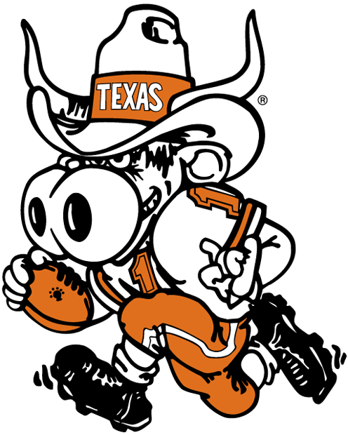 Texas Longhorns 1981-2002 Mascot Logo diy DTF decal sticker